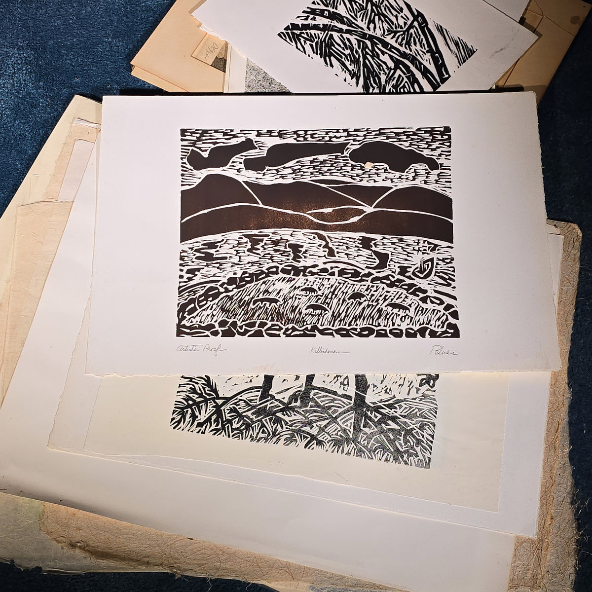 Grouping of Vintage Unframed Prints by Alice Hoyt Palmer including Artist's Proofs and Numbered Editions, with Additional Prints by Other Artists