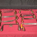 Lot 046 - Grouping of 14 Antique and Vintage Draw Knives Including Pexto, C.J. Kimball Co., C. Keyes & E. Wilton Cast Steel, and Rockford Illinois U.S.A.