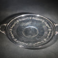 Lot 024 - Sterling Silver Gorham Reticulated Two-Handled Serving Tray with Pierced Floral Medallions, Pattern 2305a, 1920, Weight 308 g