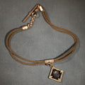 Lot 006 - Antique Victorian Woven Hair Watch Chain with Gold-Tone Fittings, Engraved Slider, and Diamond-Shaped Carved Carnelian Intaglio Fob Depicting Hermes / Mercury in Profile, 12" L