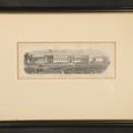 Lot 075 - Antique Framed Engraving Print, "Fort Hamilton," Brooklyn, New York, Engraved by Lossing-Barritt, 13-3/4" W x 9-3/4" H