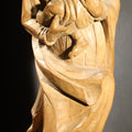 Lot 052 - Vintage Carved Wood Figure of Madonna and Child, 21-1/2" H