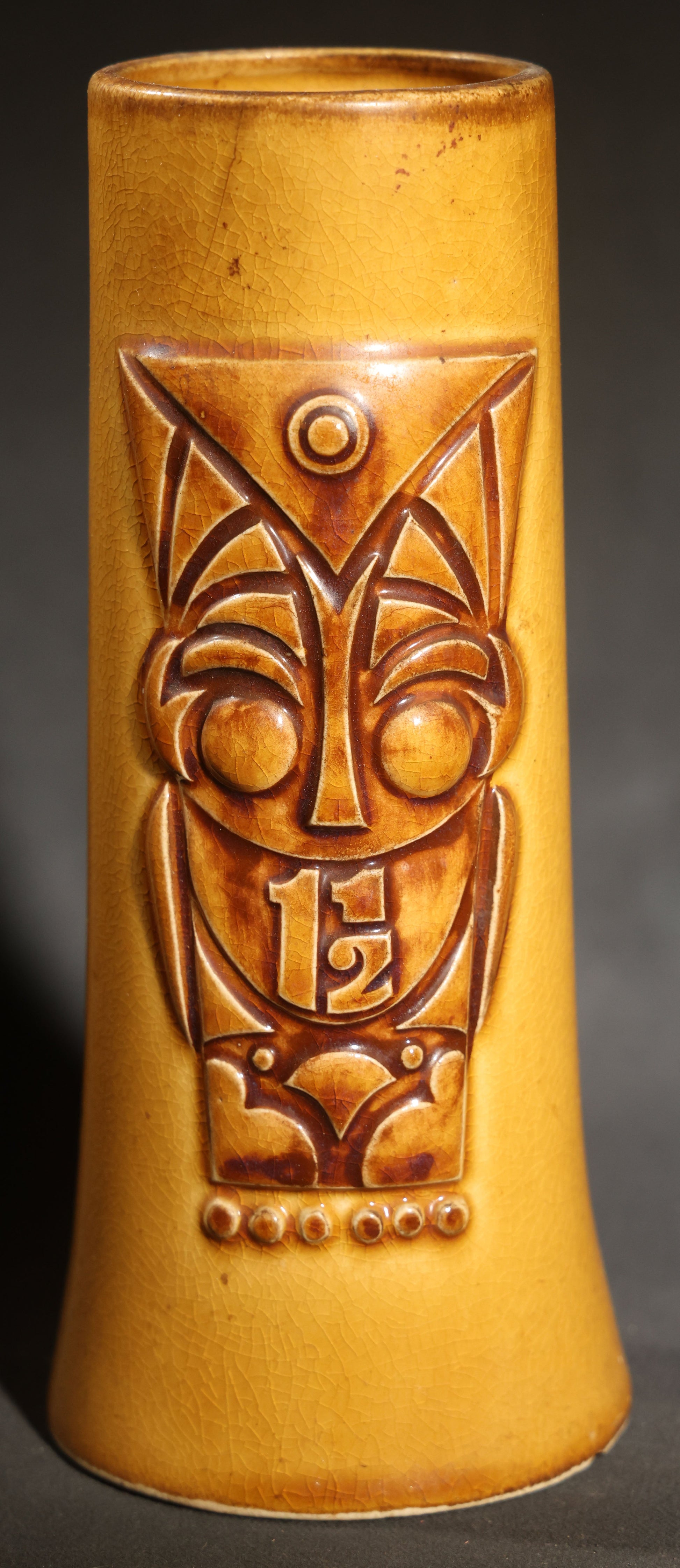 Vintage Pub Tiki Ceramic Tiki Mug with Stylized Owl Face, Philadelphia, Pennsylvania