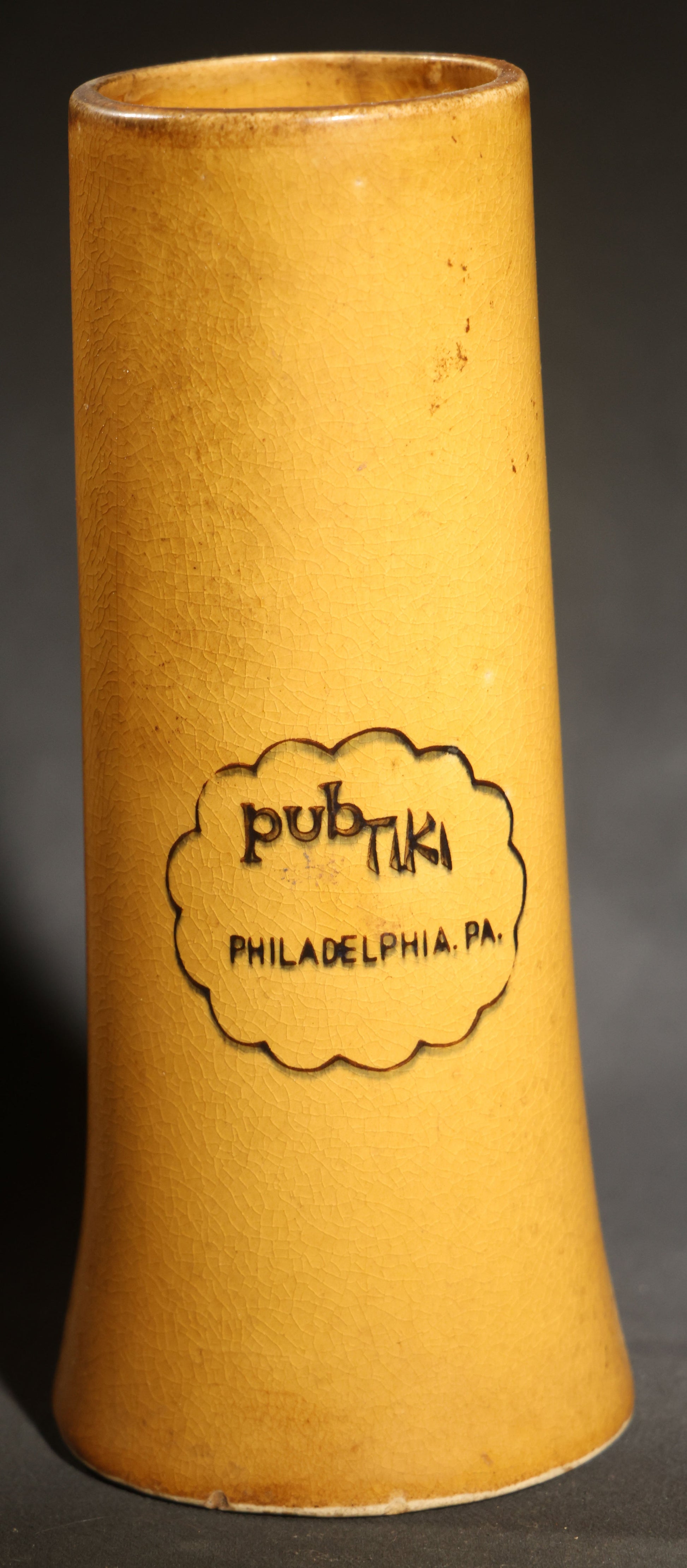 Vintage Pub Tiki Ceramic Tiki Mug with Stylized Owl Face, Philadelphia, Pennsylvania