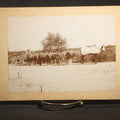 Lot 135 - Antique Board-Mounted Occupational Photograph of a Portuguese Farmer with a Team of Oxen and Cart, Inscribed "Team of Oxen, Portuguese Farmer"