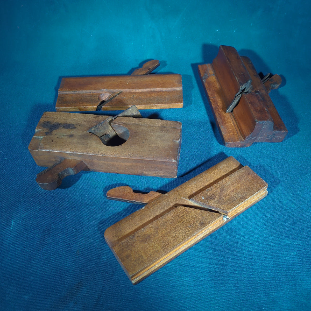 Grouping of Four Antique Wooden Molding Planes