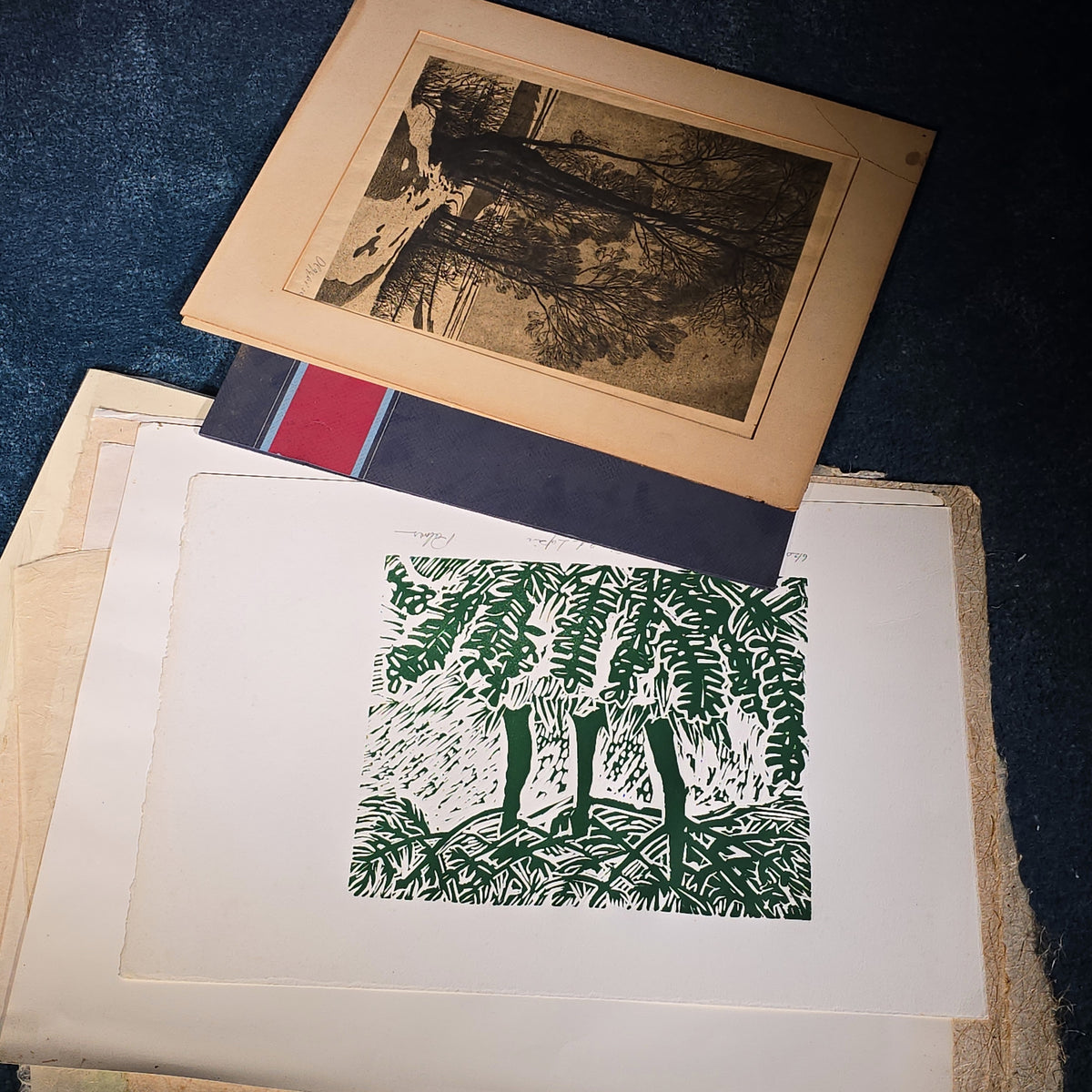Grouping of Vintage Unframed Prints by Alice Hoyt Palmer including Artist's Proofs and Numbered Editions, with Additional Prints by Other Artists