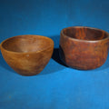 Lot 199 - Pair of Vintage Turned Wood Bowls, 6" W each