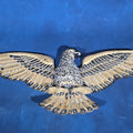 Lot 184 - Vintage Painted Cast Iron Spread-Wing Eagle Wall Plaque, Manufactured by Emig Products, 36-1/2" L