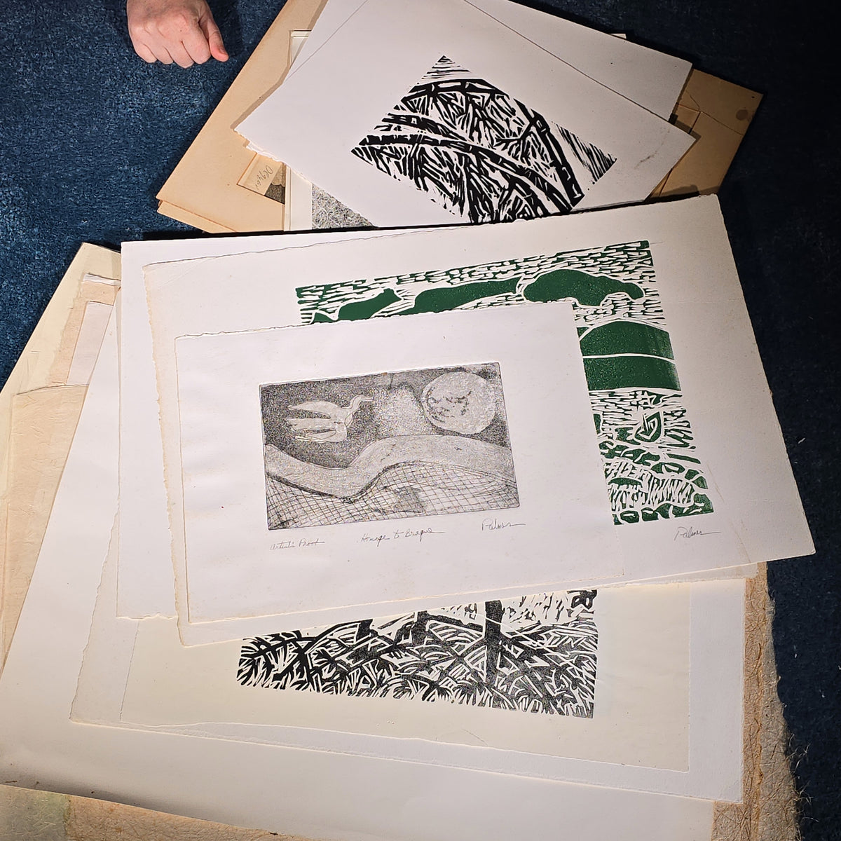 Grouping of Vintage Unframed Prints by Alice Hoyt Palmer including Artist's Proofs and Numbered Editions, with Additional Prints by Other Artists