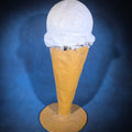 Lot 022 - Vintage Fiberglass Figural Ice Cream Cone Advertising Trade Sign, 34" H