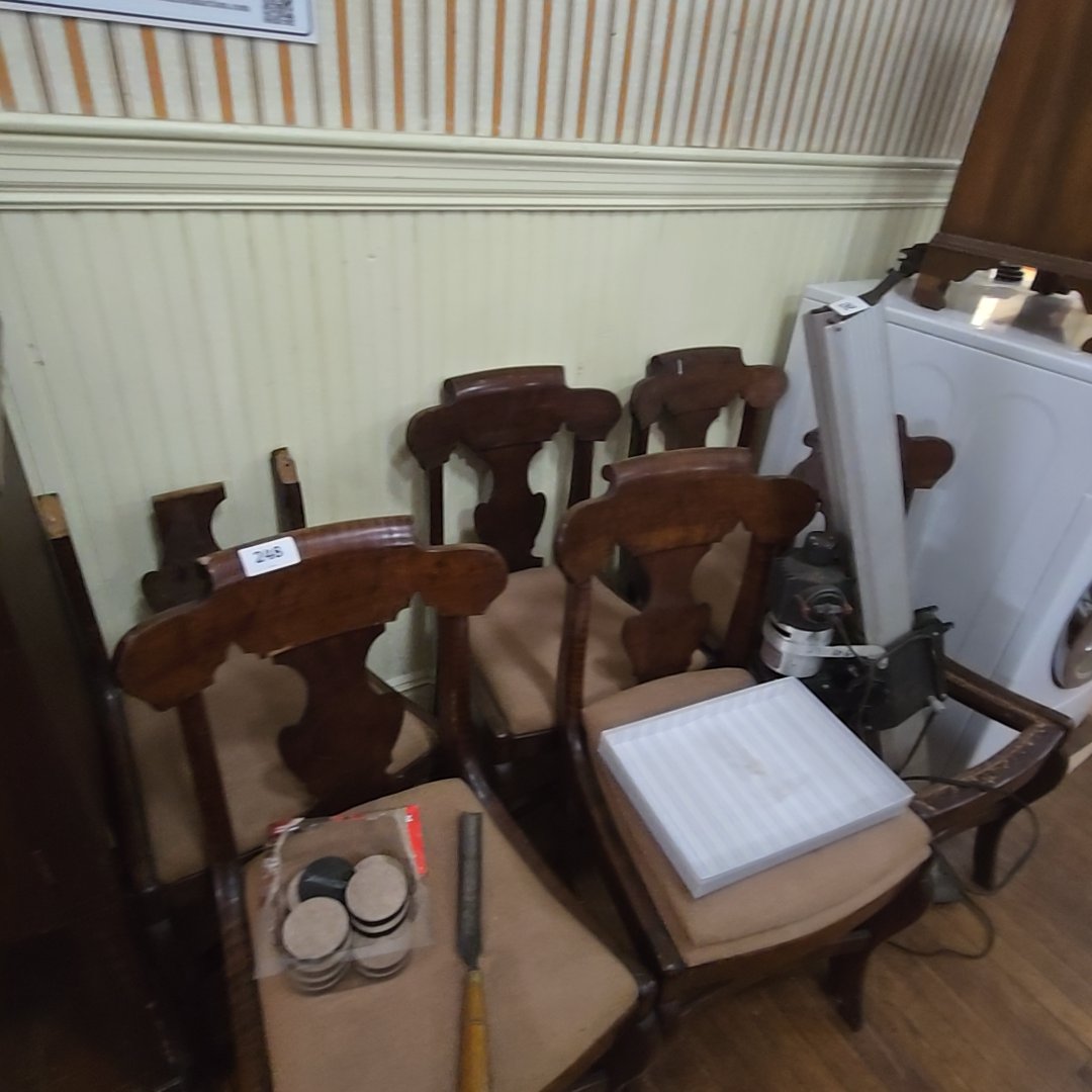 grouping of six chairs, for restoration