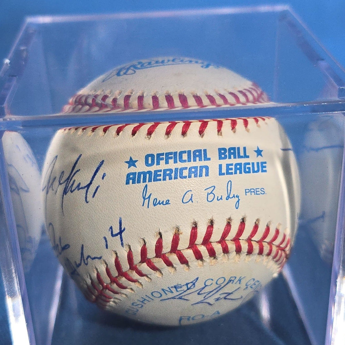 Vintage 1999 New York Yankees Team-Signed Rawlings Official American League Baseball with A & S Sports Certificate of Authenticity