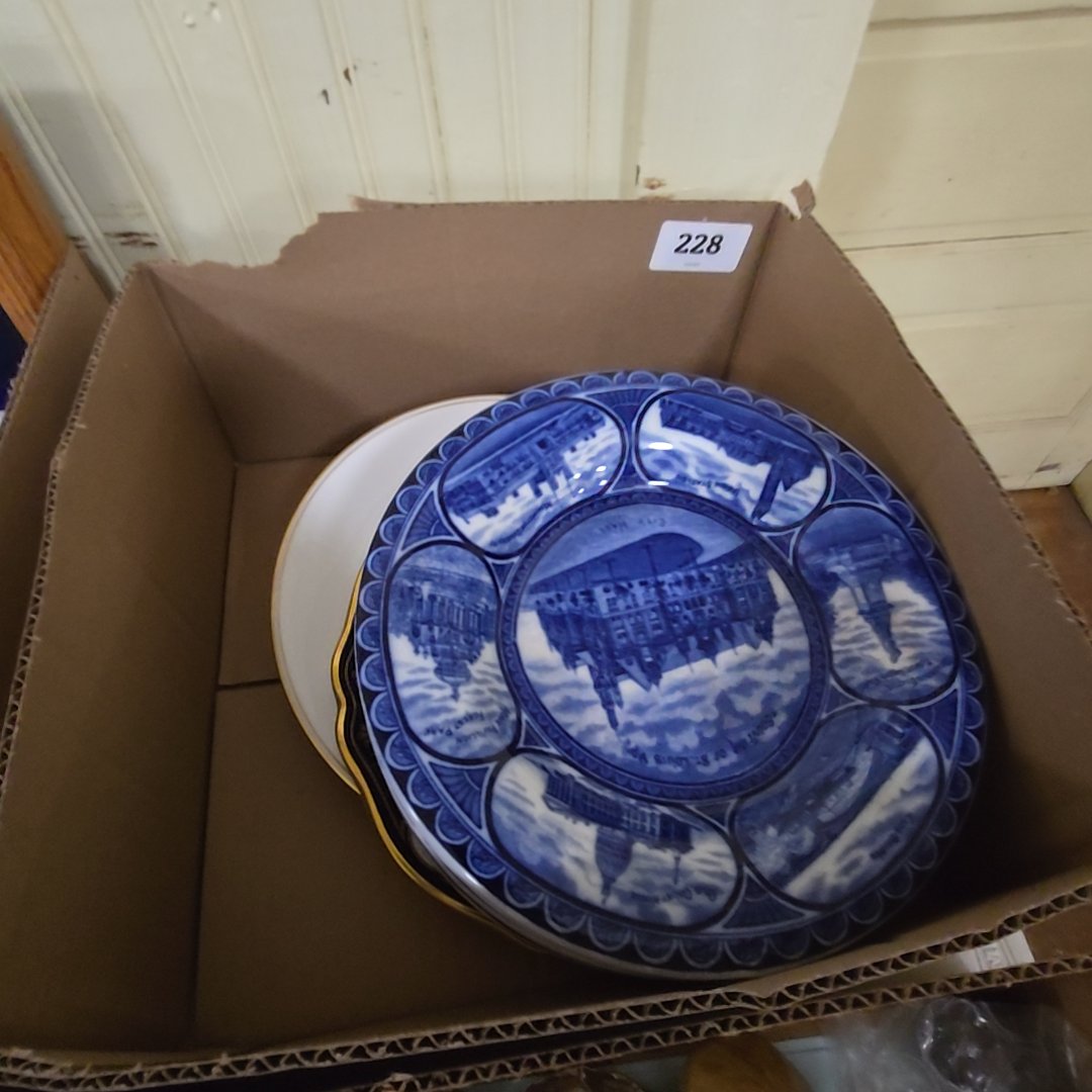 box lot of commemorative collector's plates