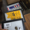 Lot 134 - Grouping of Three Riker Cases with Artifacts and Modern Reproduction Medals