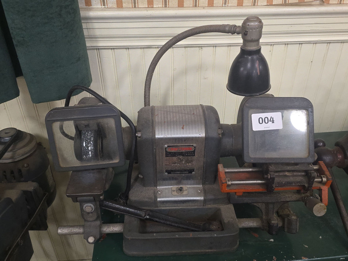 vintage Sears Craftsman 1/2 horsepower ball bearing capacitor grinder, Electric