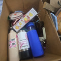 Lot 034 - Box Lot of Modern Water Bottles and More
