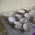 Lot 044 - Grouping of 10 Bavarian China Cups and Saucers