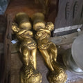 Lot 075 - Pair of Chocolate Cherubs