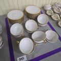 Lot 045 - Grouping of 11 France Bawo and Dotter Elite Works Cups and Saucers