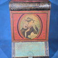 Lot 107 - Antique Hand-Painted and Lithographed General Store Coffee Bin with Japanesque Portrait of a Woman with Bird, 19-1/4" H