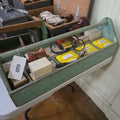 Lot 020 - Vintage Shop Made Hardware Carrier with Tools, in Old Blue Paint