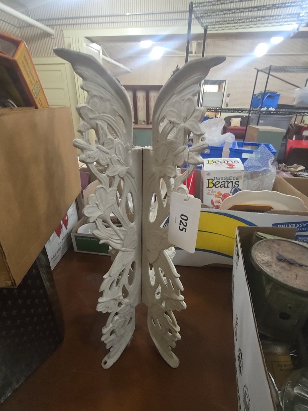 modern cast iron white painted pedestal