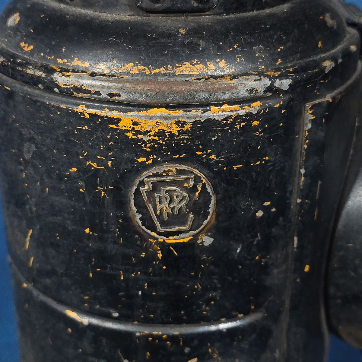 Antique Pennsylvania Railroad Non-Sweating Adlake Railroad Lamp with Red Lens, Manufactured by Adlake, Chicago, Illinois