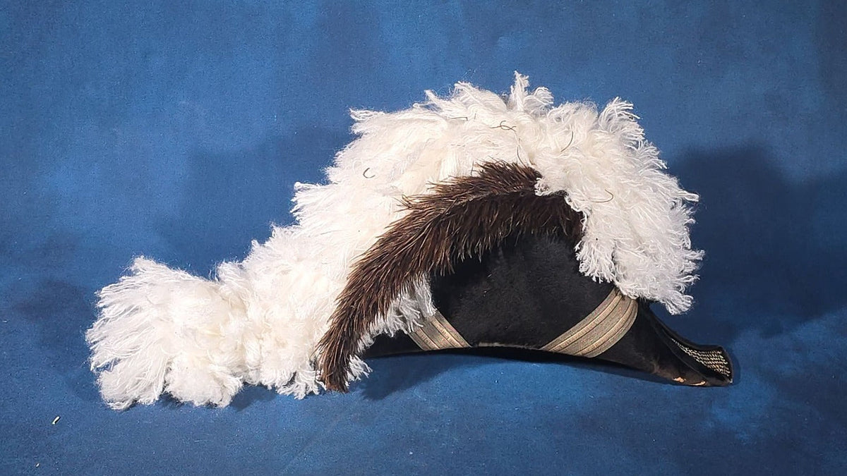 Antique Knights Templar Masonic Chapeau Hat, Manufactured by The M.C. Lilley & Co., Columbus, Ohio, Named to H.E. Southworth