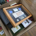 Lot 118 - Box Lot of Commemorative Items Drafting Sets and Harvard