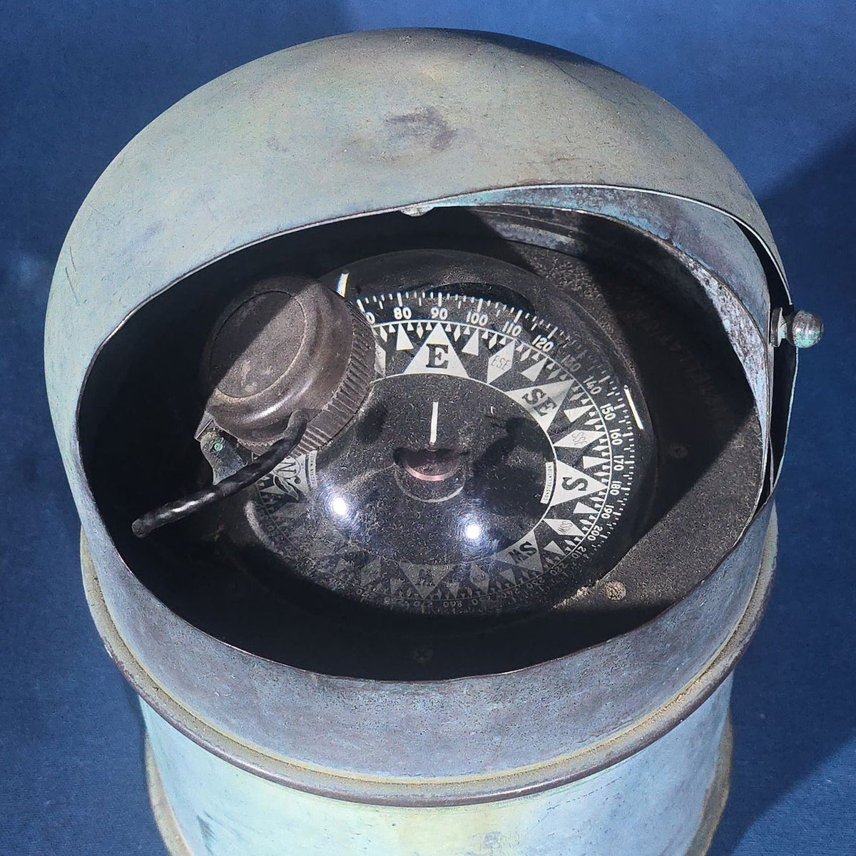 Vintage Constellation Ship's Compass in Binnacle, Manufactured by Kelvin White