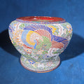 Lot 131 - Antique Japanese Moriage Jardiniere with Phoenix and Floral Design, Signed, 10-1/2" W