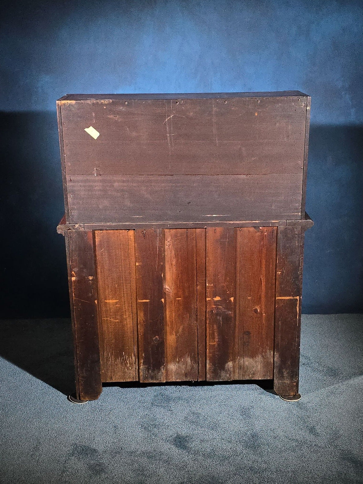 Antique Eastlake Drop-Front Desk with Brass Hardware