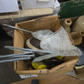 Lot 156 - Box Lot with Crock Lids and More