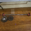 Lot 042 - Barbell with Weights