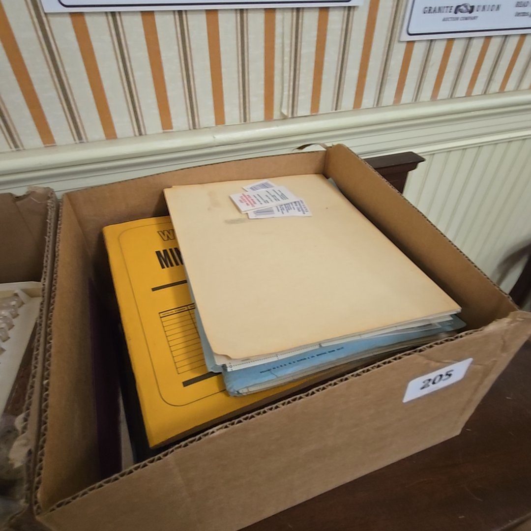box lot of stamps and ephemera