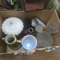 Lot 005 - Box Lot with Pottery and Glassware