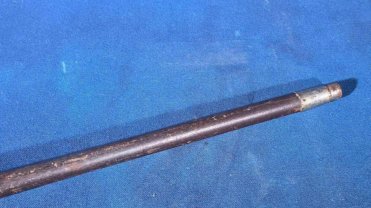 Antique Hand-Carved Walking Stick with Old Man of the Mountain Handle, Brass Collar, Named to Jack Dyer, Carved Signatures and Inscriptions, Dated 1925