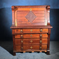 Lot 046 - Antique Eastlake Drop-Front Desk with Brass Hardware, 38-1/2" L x 48" H