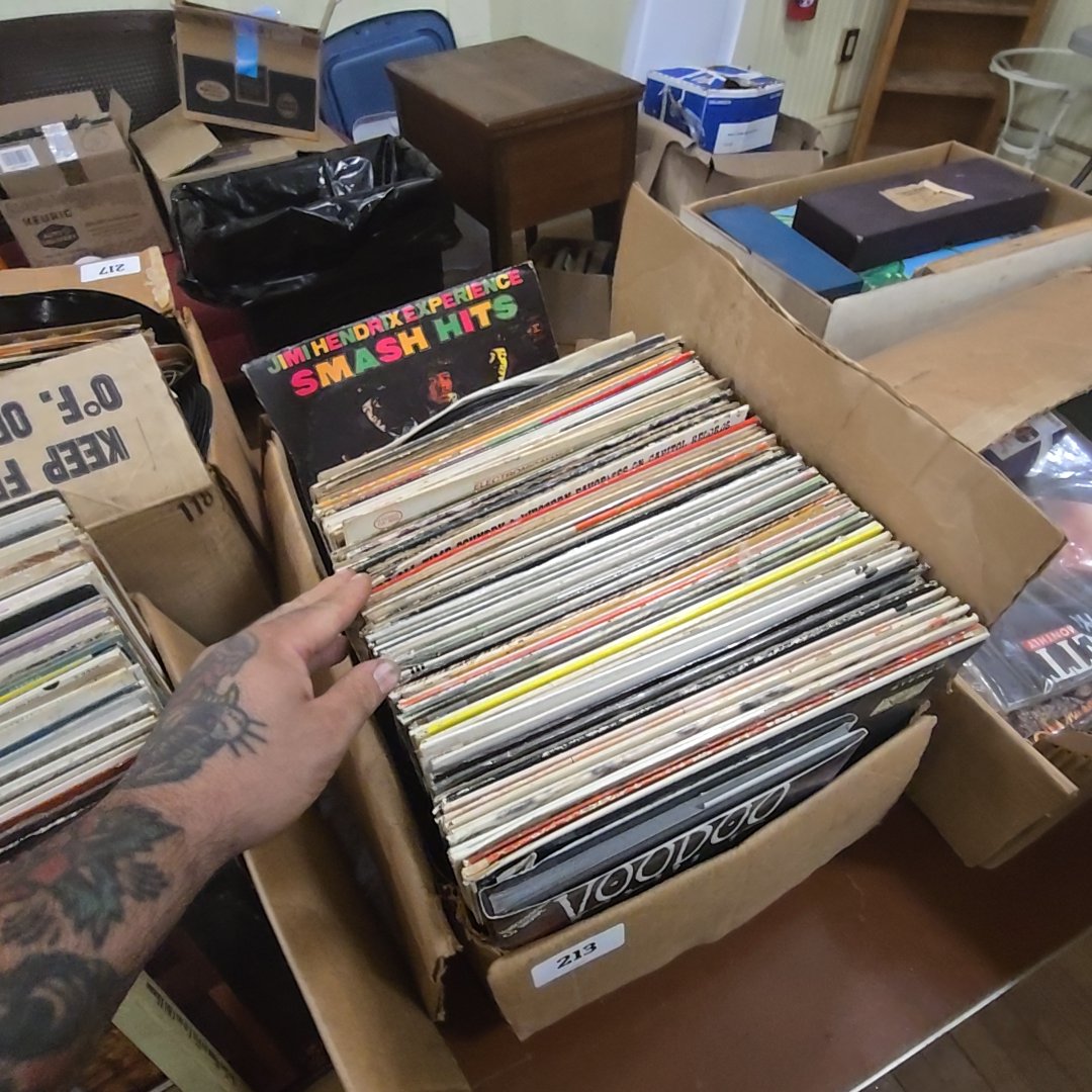 box lot with records
