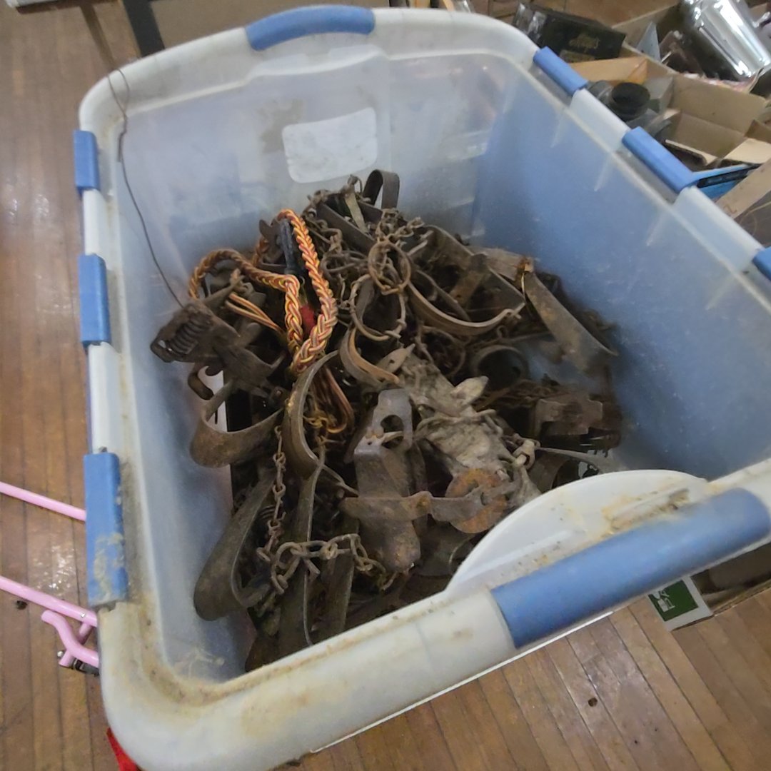 box lot with animal traps