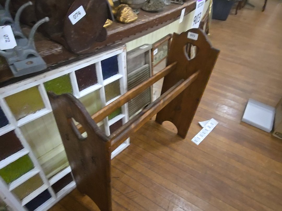 wooden heart rack