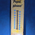 Lot 111 - Vintage "Say Pepsi, Please" Tin Lithograph Advertising Thermometer, Manufactured by Scioto Sign, Kenton, Ohio, 1964, 7-1/4" W x 28-1/4" H