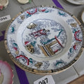 Lot 047 - Grouping of Five Antique China Pattern Plates