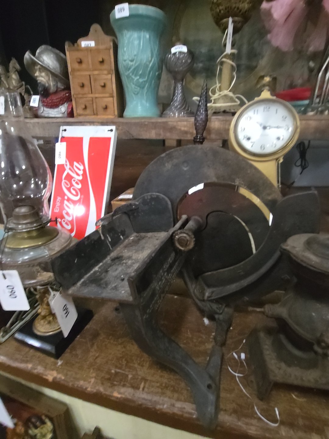 vintage cast iron meat slicer