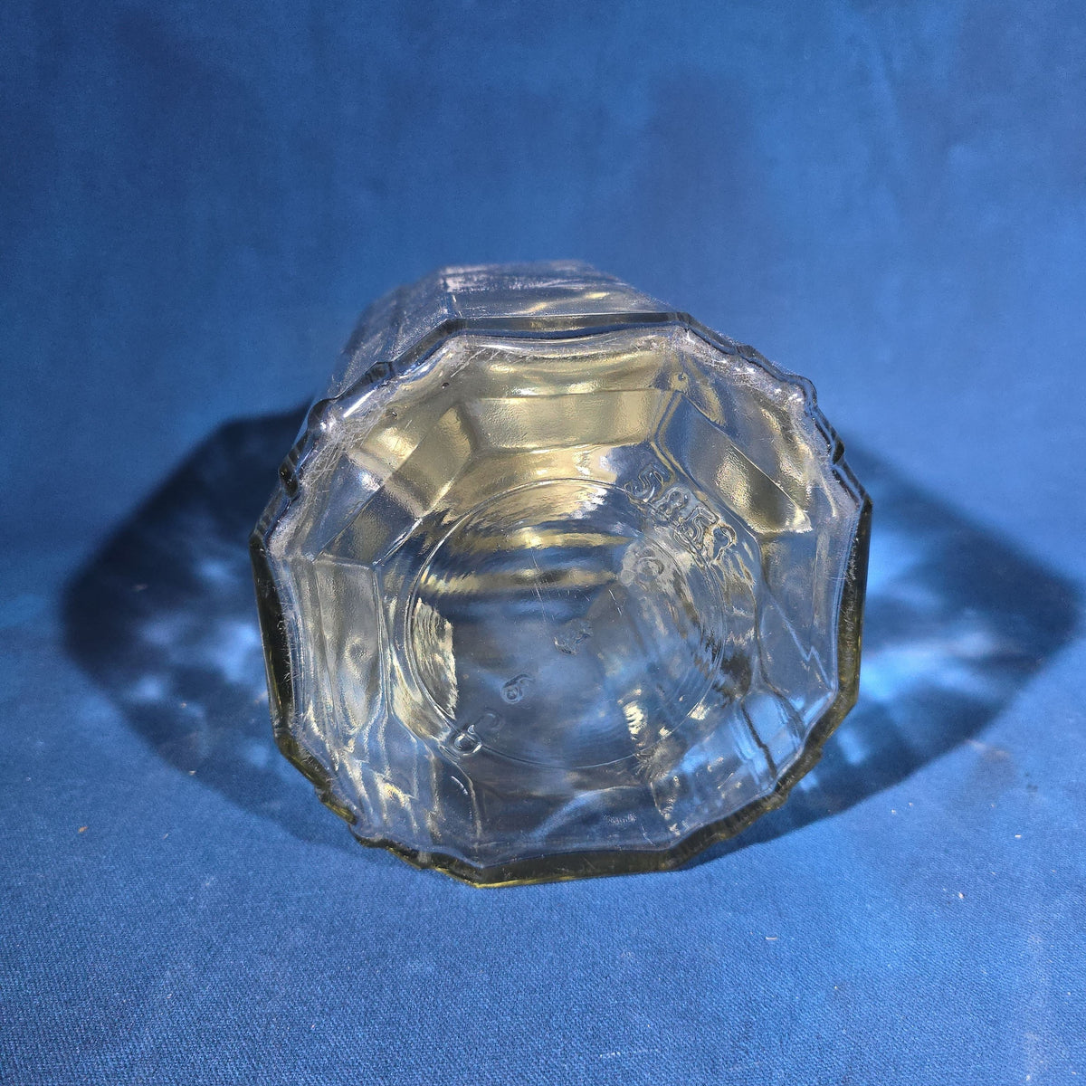 Vintage Necco Candies Glass Counter Jar with Metal Lid
