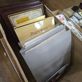 Lot 093 - Box Lot of Commemorative Religious Ephemera and Framed Swatches