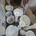 Lot 016 - Box Lot with Milk Glass and Soup Bowls