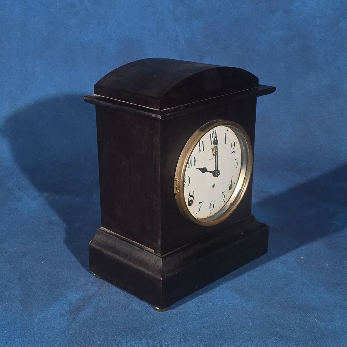 Antique Seth Thomas Mantel Clock with Key and Pendulum, Made in U.S.A.