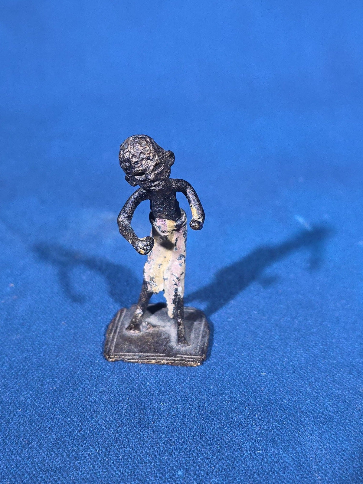 Grouping of 24 Vintage West African Iron Figurines with Painted Details and Provenance Note